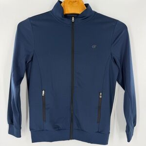 Calvin Klein Performance Mens Navy Blue Full Zip Track Jacket Size Medium